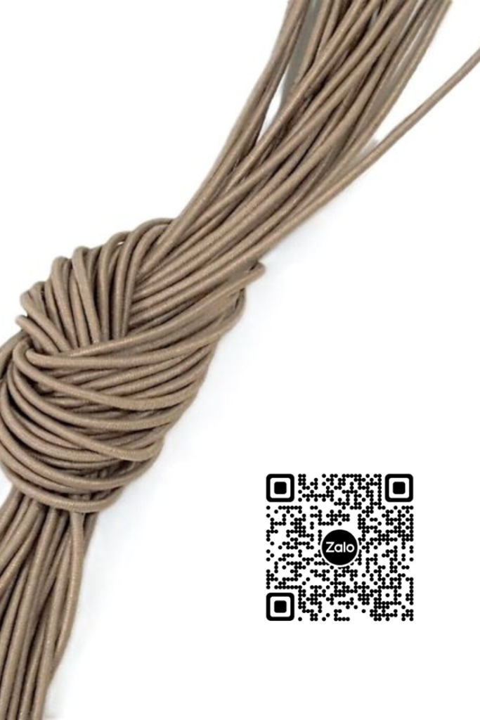 dây dù thun 3mm màu nâu